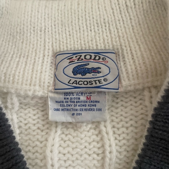 Vintage Lacoste Collegiate Sweater - Picture 5 of 5